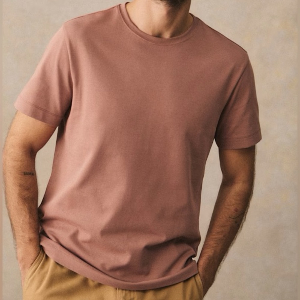 Sezane Kenneth T-Shirt in Vintage Pink NWT